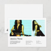 Actor en model 2 — Shot Headshot Comp Briefkaart (Voorkant / Achterkant)