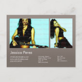 Actor en model 2 — Shot Warm Grey Headshot Comp Briefkaart (Voorkant)