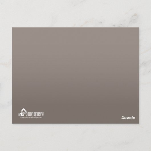 Actor en model — grijze hoofdfoto Comp Briefkaart (Achterkant)