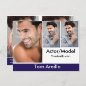 Actor en model hoofdopname Comp Briefkaart 2-zijdi (Voorkant / Achterkant)