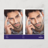 Actor en model hoofdopname Comp Briefkaart 2-zijdi (Achterkant)