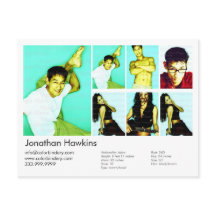 Actor en model — witte hoofdfoto Comp