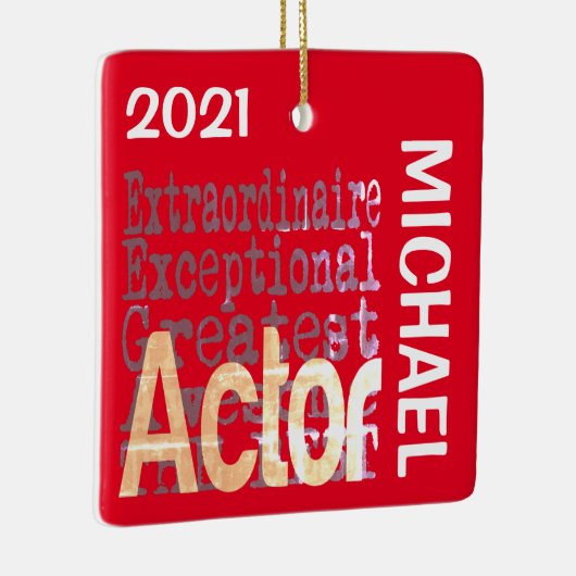 Actor Extraordinaire CUSTOM Keramisch Ornament (Rechts)