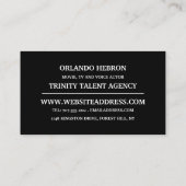 Actor, filmproductie visitekaartje (Achterkant)