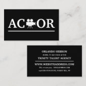 Actor, filmproductie visitekaartje (Voorkant / Achterkant)