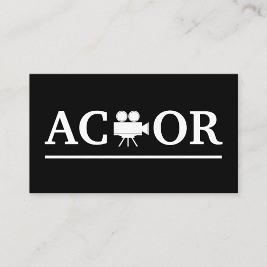 Actor, filmproductie visitekaartje (Voorkant)
