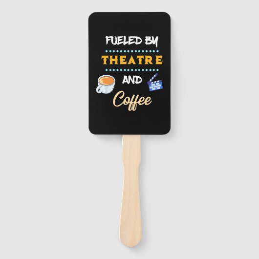 Actor gevoed door theaterkoffie handwaaier (Voorkant)