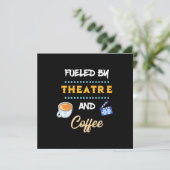 Actor gevoed door theaterkoffie kaart (Staand voorkant)