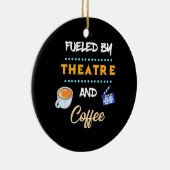 Actor gevoed door theaterkoffie keramisch ornament (Rechts)