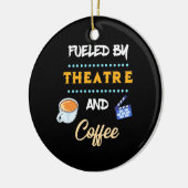 Actor gevoed door theaterkoffie keramisch ornament (Links)