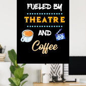 Actor gevoed door theaterkoffie poster (Thuiskantoor)