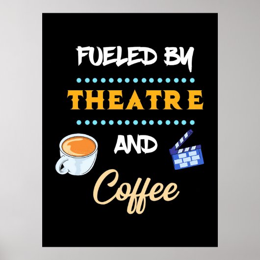 Actor gevoed door theaterkoffie poster (Voorkant)