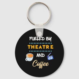 Actor gevoed door theaterkoffie sleutelhanger
