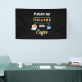 Actor gevoed door theaterkoffie spandoek (Beurs)