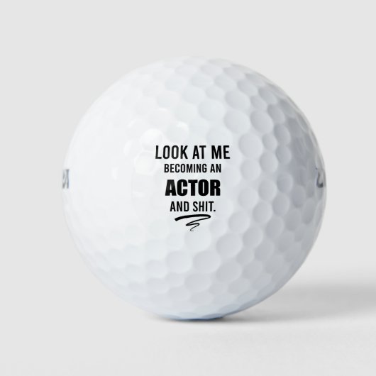 Actor Graduation Party Funny Gift Theater Lover Golfballen (Voorkant)