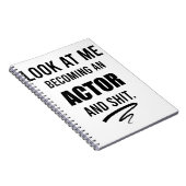 Actor Graduation Party Funny Gift Theater Lover Notitieboek (Rechterzijde)