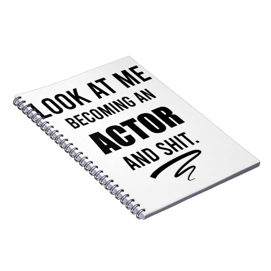 Actor Graduation Party Funny Gift Theater Lover Notitieboek (Rechterzijde)