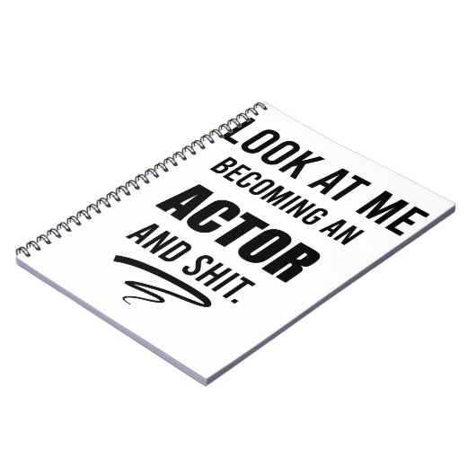 Actor Graduation Party Funny Gift Theater Lover Notitieboek (Linkerzijde)