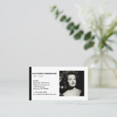 Actor Headshot Black Stripe Visitekaartje (Staand voorkant)