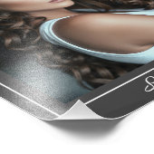 Actor Headshot Sjabloon 8x10 Border Acting Prints Foto Afdruk (Hoek)