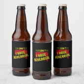 Actor heeft repetitie bier etiket (Flessen)