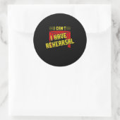 Actor heeft repetitie ronde sticker (Tas)
