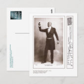 Actor Herbert Beerbohm Tree Briefkaart (Voorkant / Achterkant)