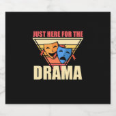 Actor hier voor de drama bier etiket (Enkel label)
