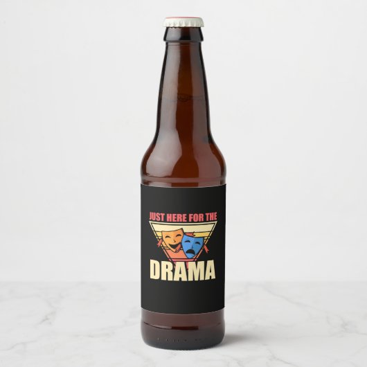 Actor hier voor de drama bier etiket (Voorkant)