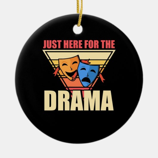 Actor hier voor de drama keramisch ornament (Voorkant)