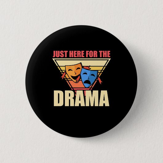 Actor hier voor de drama ronde button 5,7 cm (Voorkant)