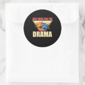 Actor hier voor de drama ronde sticker (Tas)