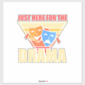 Actor hier voor de drama sticker (Vel)