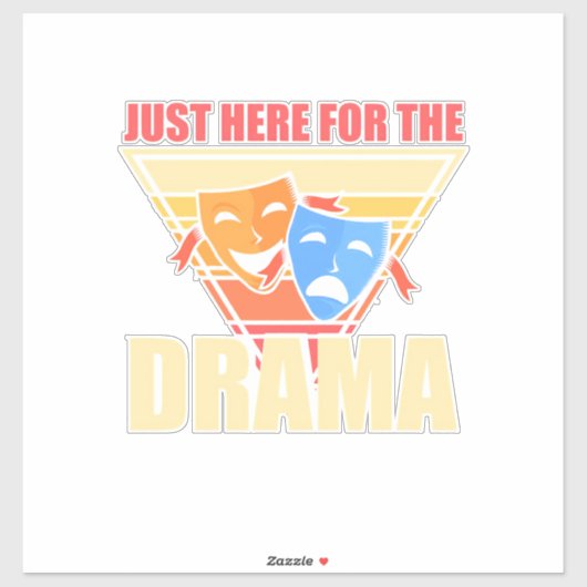 Actor hier voor de drama sticker (Vel)