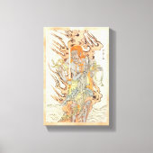 Actor Ichikawa Danjuro V als Stone Afbeelding Canvas Afdruk (Voorkant)