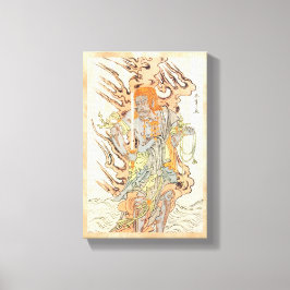 Actor Ichikawa Danjuro V als Stone Afbeelding Canvas Afdruk