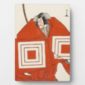 Actor Ichikawa Danjûrô V in Shibaraku katsukawa Fotoplaat (voorkant)