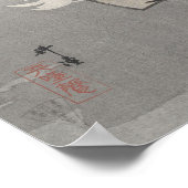 Actor in het theater van Noh Play Kokaji 1925 Poster (Hoek)