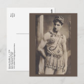 Actor in Roman Costume 1910 Briefkaart (Voorkant / Achterkant)