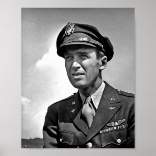 Actor Jimmy Stewart - WW2 Service met USAAF Poster