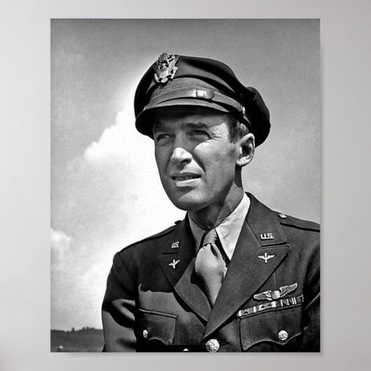Actor Jimmy Stewart - WW2 Service met USAAF Poster (Voorkant)