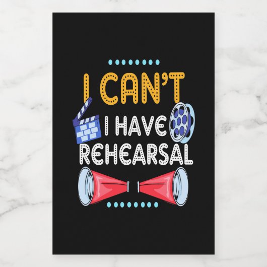 Actor kan ik niet horen. voedselcontainer etiket (Enkel label)