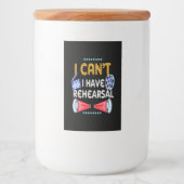 Actor kan ik niet horen. voedselcontainer etiket (Voorkant)