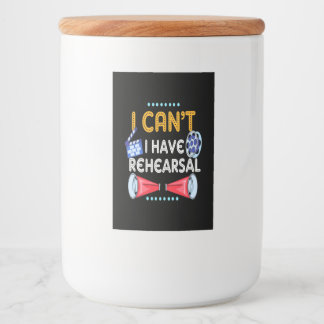 Actor kan ik niet horen. voedselcontainer etiket