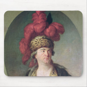Actor Lekain in de rol van Genghis Khan Muismat