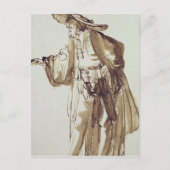 Actor met een Pet met grote rand Briefkaart (Voorkant)