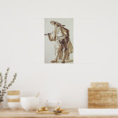 Actor met een Pet met grote rand Poster (Keuken)