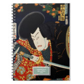 Actor met Samurai Sword Toyohara Kunichika Notitieboek (Voorkant)