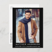 Actor Model 2 Foto-Briefkaart - Blk Briefkaart (Voorkant / Achterkant)