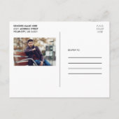 Actor Model 2 Foto-Briefkaart - Blk Briefkaart (Achterkant)